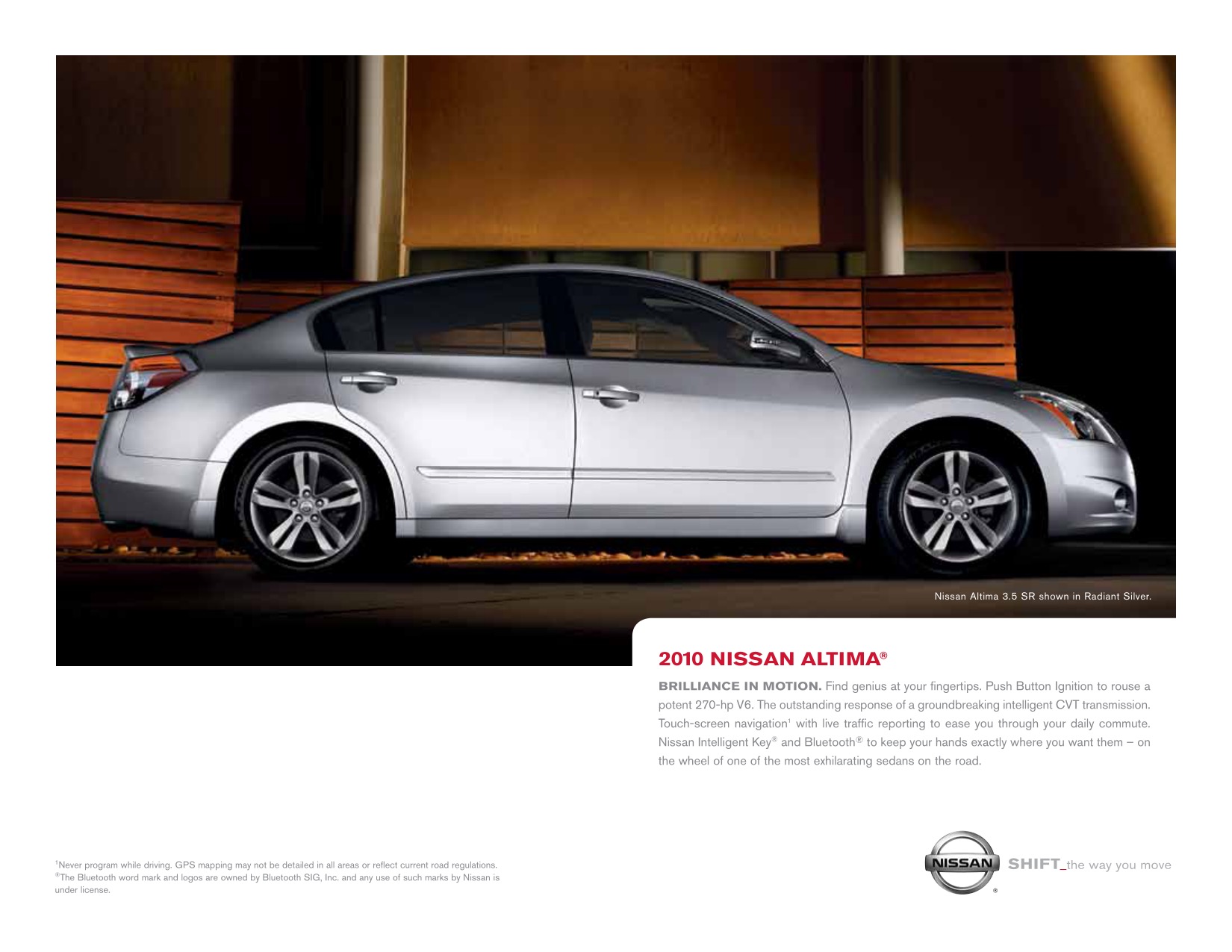 2010 Nissan Altima Brochure Page 2
